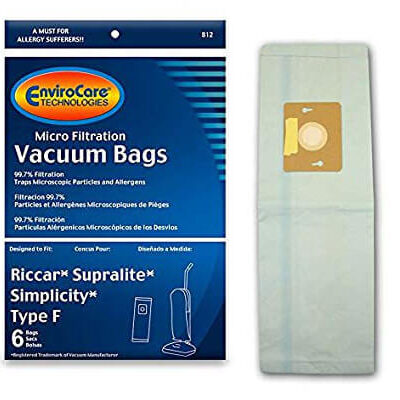 Riccar Type F Vacuum Bags (6 pack)