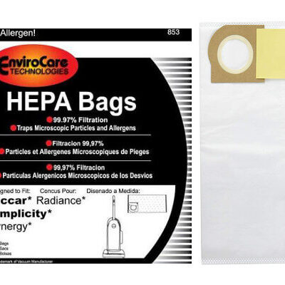 Simplicity Type X HEPA Vacuum Cleaner Bags (18 bags)