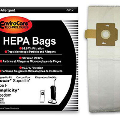 Simplicity Type F HEPA Vacuum Bags (6 pack)
