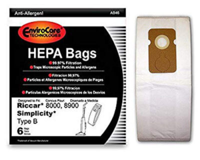Simplicity Type B HEPA Vacuum Cleaner Bags (18 bags)