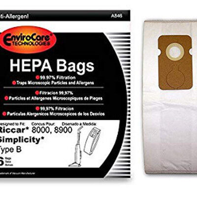 Simplicity Type B HEPA Vacuum Cleaner Bags (18 bags)