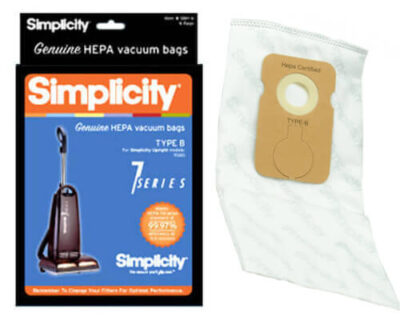 Simplicity SBH-6 Type B HEPA Replacement Vacuum Bags - 7000 & 7 Series