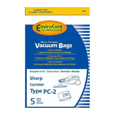 Sharp PC-2 Canister Vacuum Bags (10 pack)