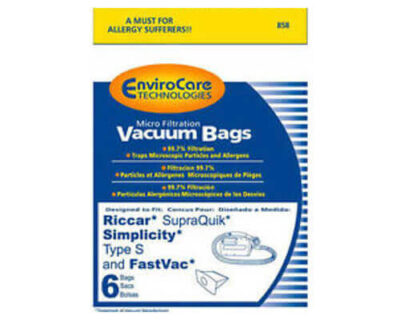 Riccar SupraQuik Canister Vacuum Bags RSQ-6