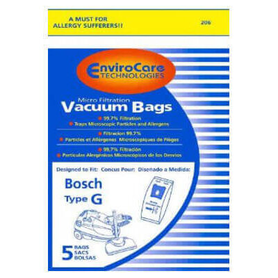 Bosch Type G Vacuum Bags (5 pack)