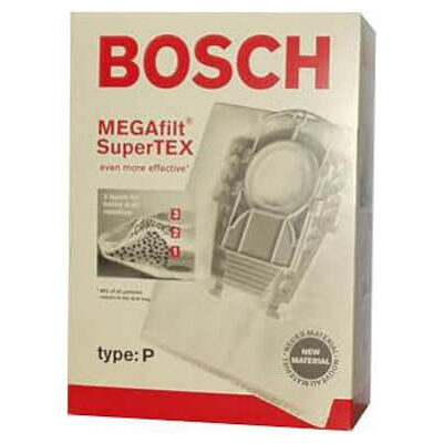 Bosch Type P Vacuum Bags (5 pack + filter)
