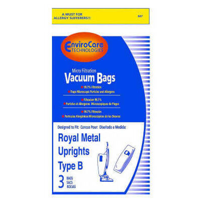 Royal Type B Vacuum Bags (3 pack)