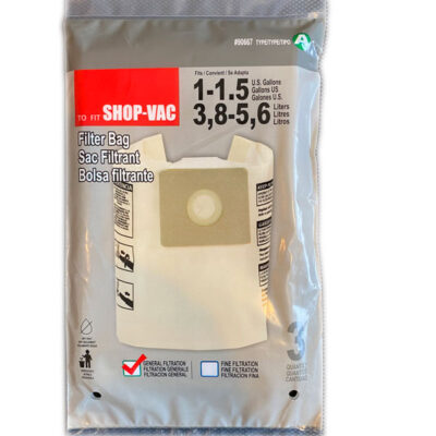 SHOP VAC 90667 TYPE A FILTER BAGS 1.5 GALLON